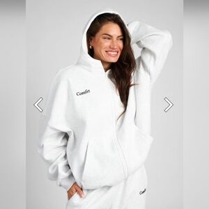 Comfirt Cloud Zip Gray Hoodie